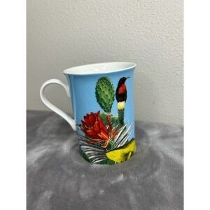 Stechcol Gracie Teaware Bone China Coffee Tea Mugs 9-Ounce (Tropical‎ Garden)